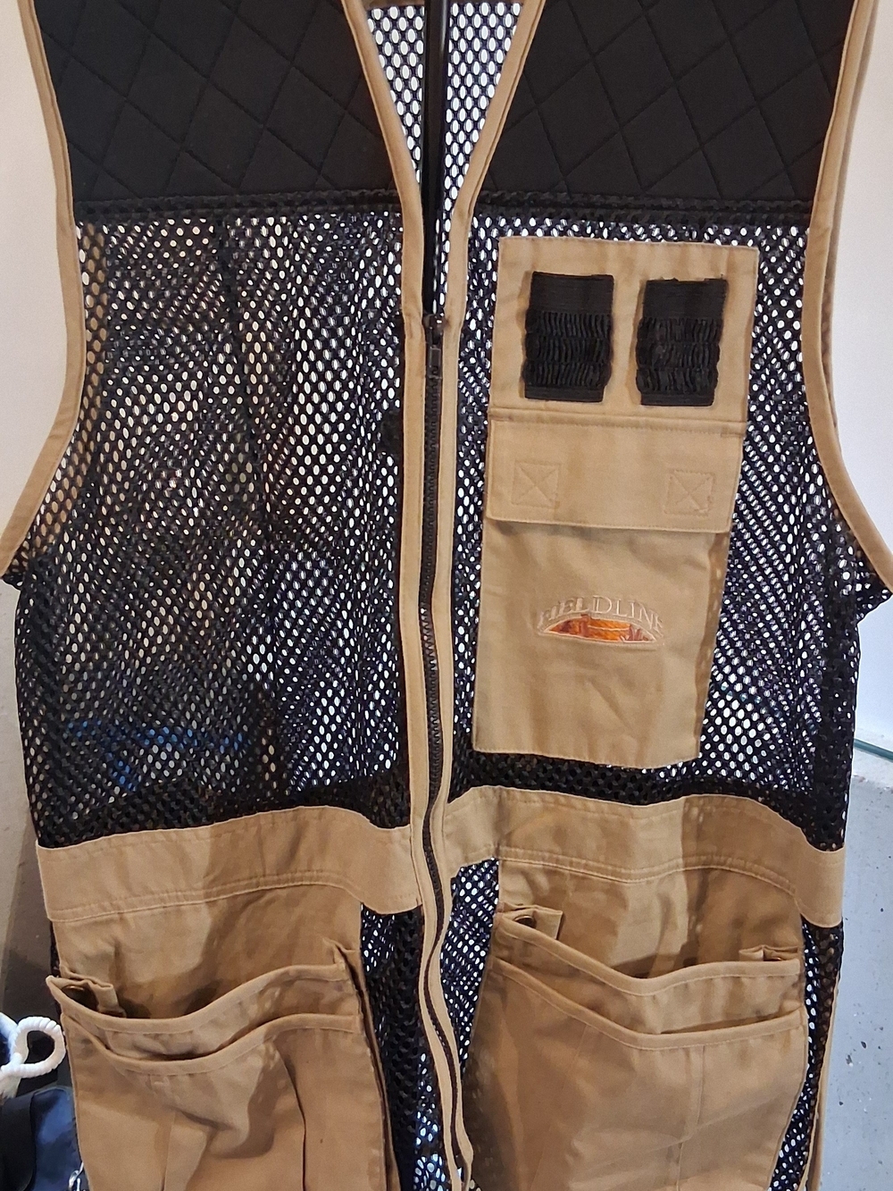 Fieldline Tan Mesh Utility Vest with Multiple Tool Pockets